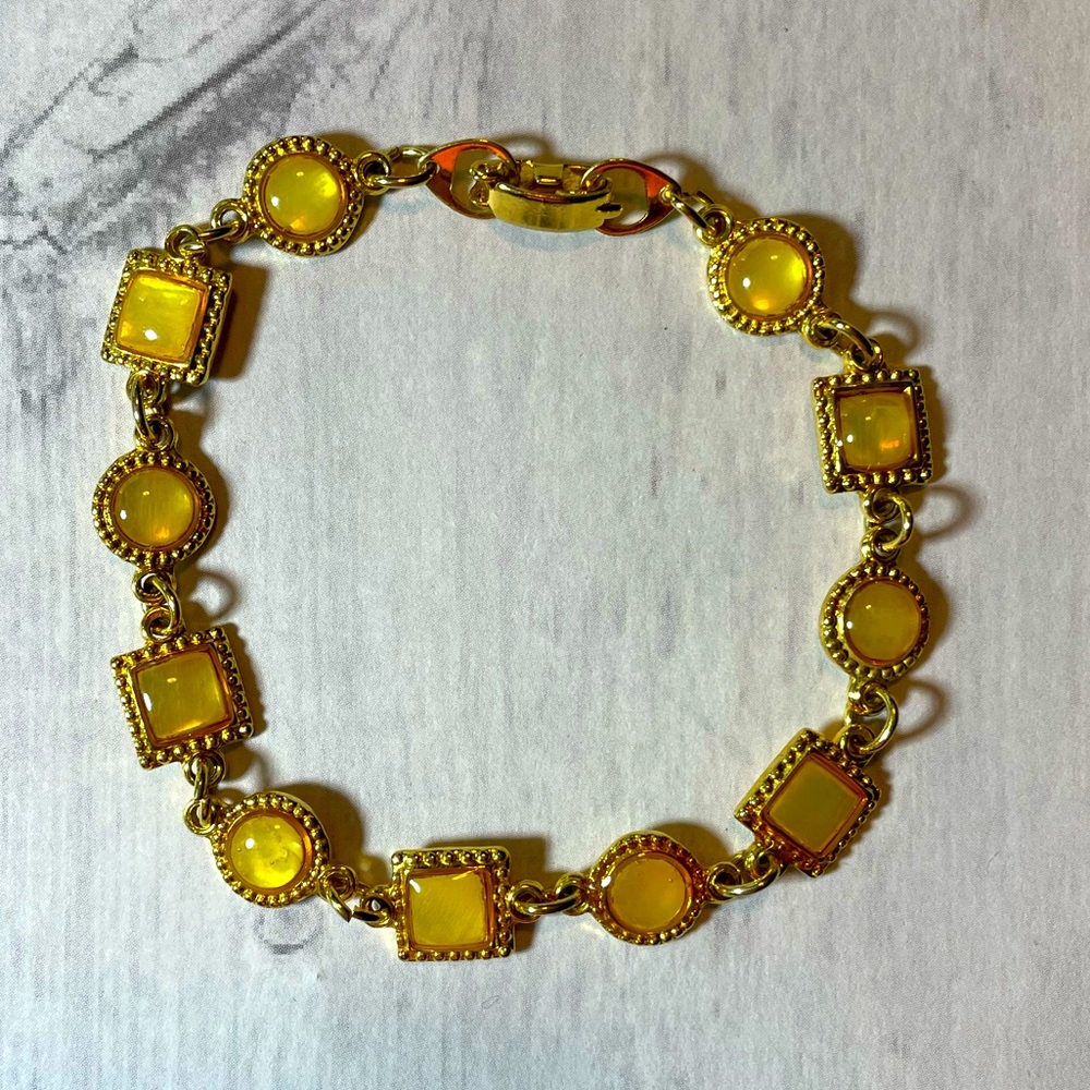 3/$20 Yellow and Gold Tone Bracelet